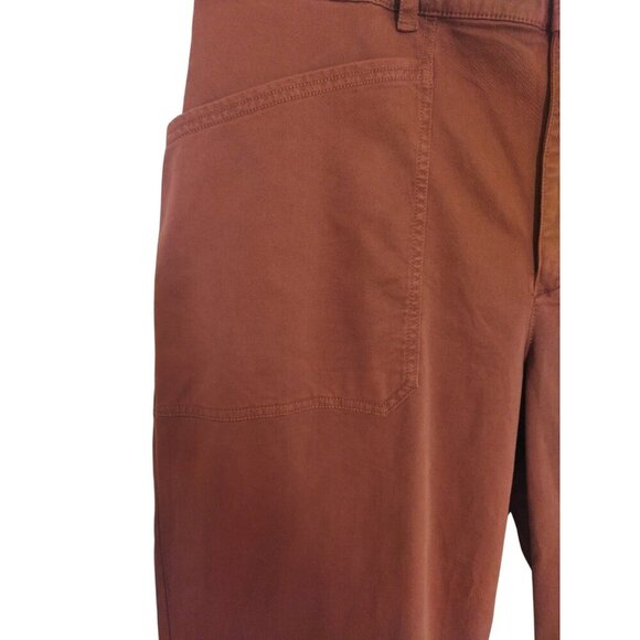 Universal Thread Womens Rust-Toned Wide-Leg Crop Pants Size 17 Cotton Blend. NWT - Picture 3 of 6